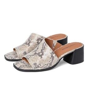 Lucky Brand Jamira Womens Asymmetrical Block Heel Mule Sandal Size 7.5 NWOB
